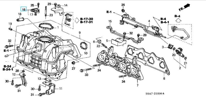 Honda Civic 2001-2005 Map Sensor | Honda Direct Parts