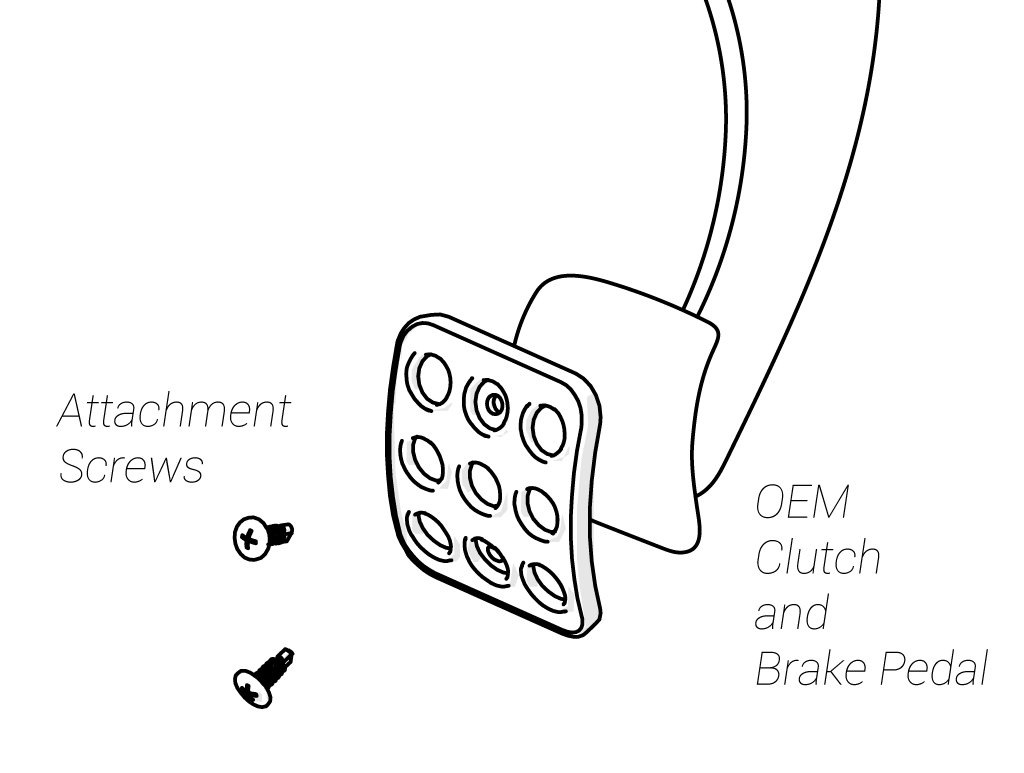 Mazda MX5 LHD Brake and Clutch Pedals Honed Developments