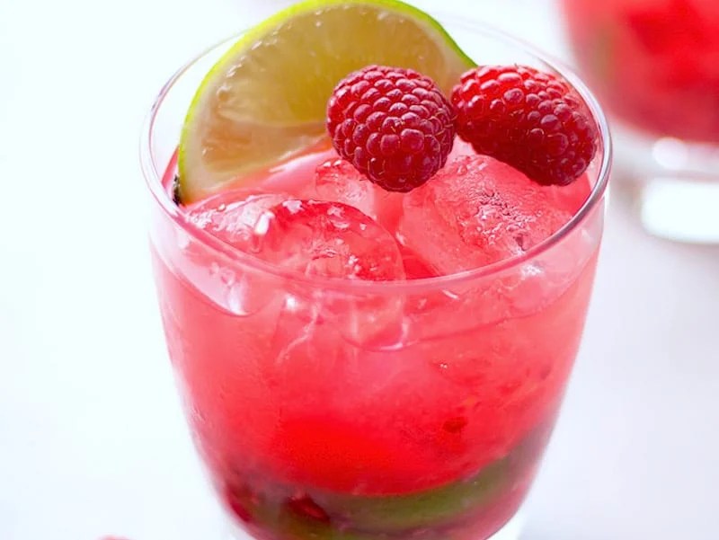 Raspberry Brazilian Cocktail Honest Cooking