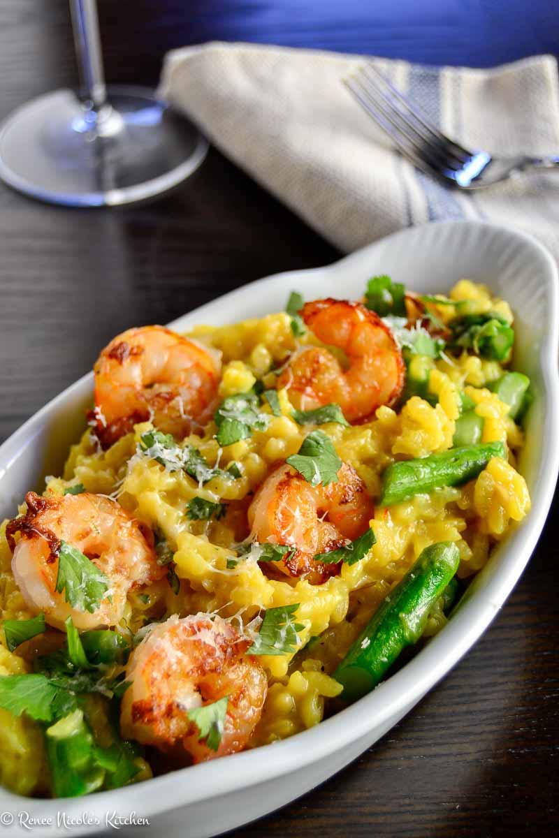 Shrimp and Asparagus Risotto