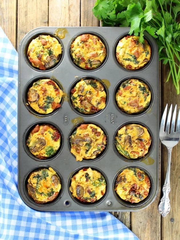 Healthy Kale Egg Breakfast Cups