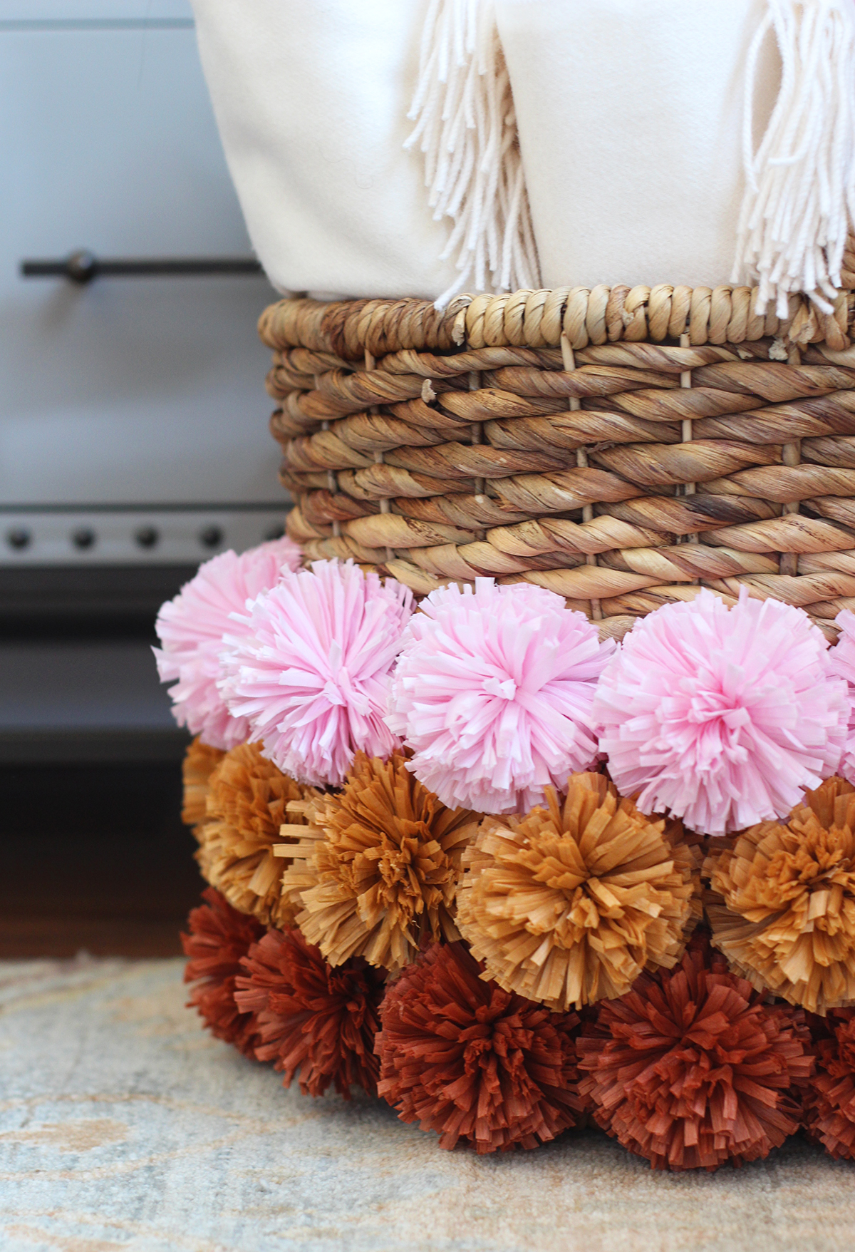 DIY Pom Pom Basket Honestly WTF