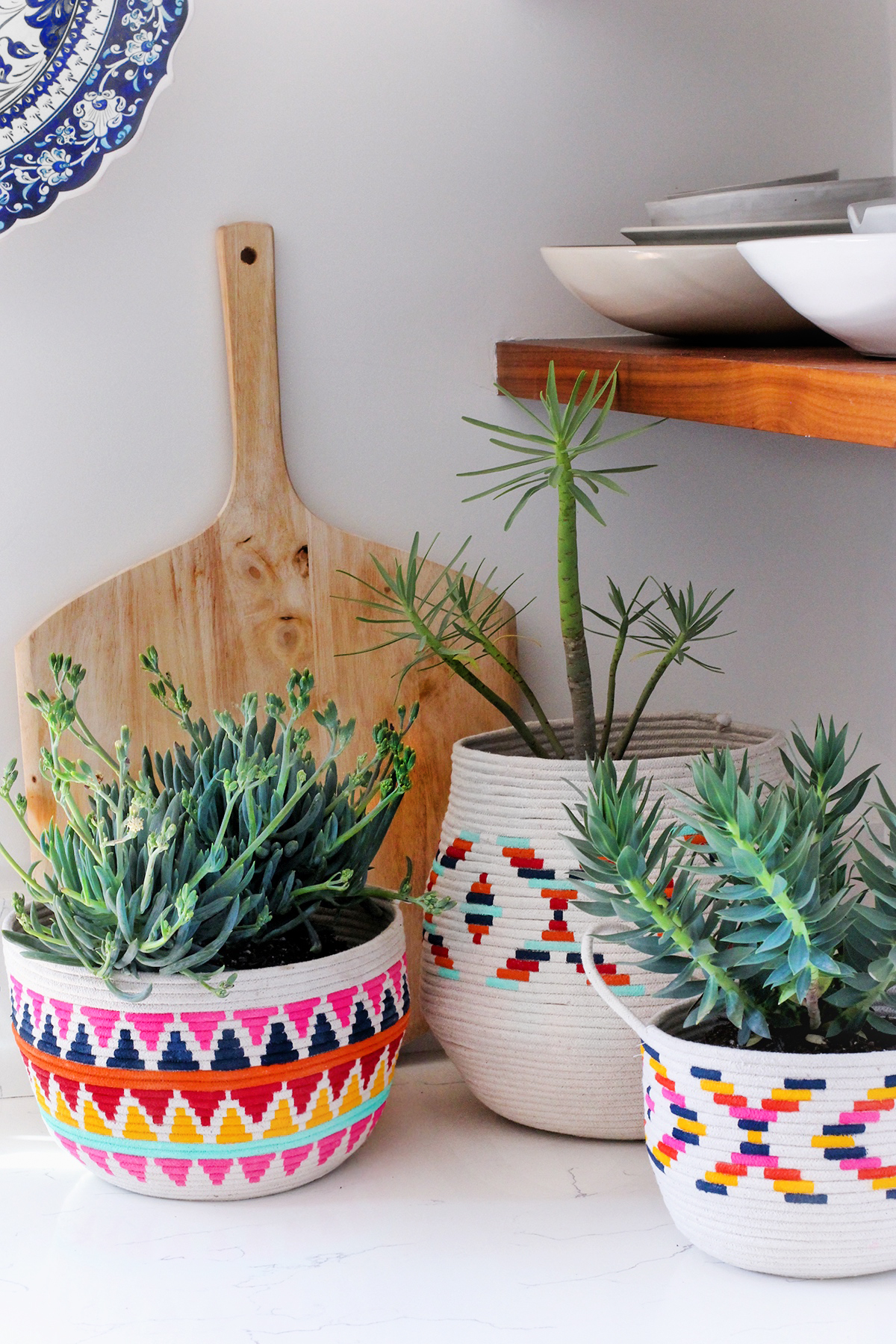 DIY Painted Rope Basket Honestly WTF