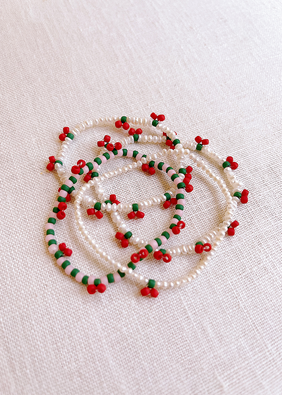 DIY Beaded Cherry Bracelet Honestly WTF