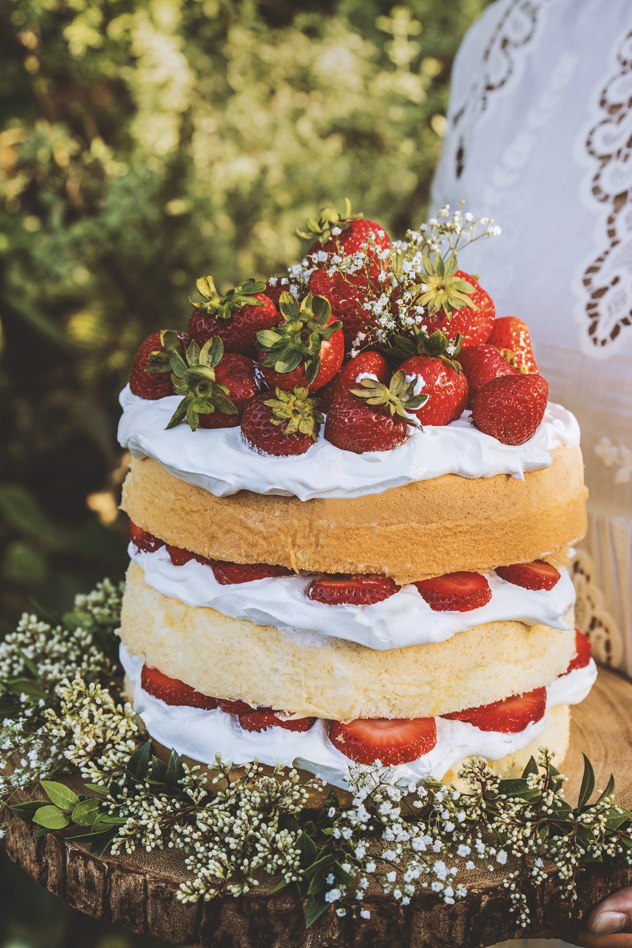 Strawberry Elderflower Chiffon Cake HonestlyYUM
