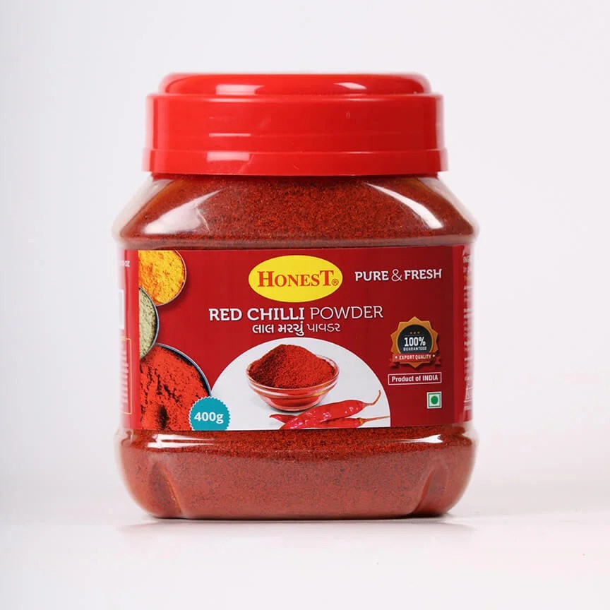 Red Chilli Powder (Pet Bottles) Honest International Foods Pvt. Ltd.
