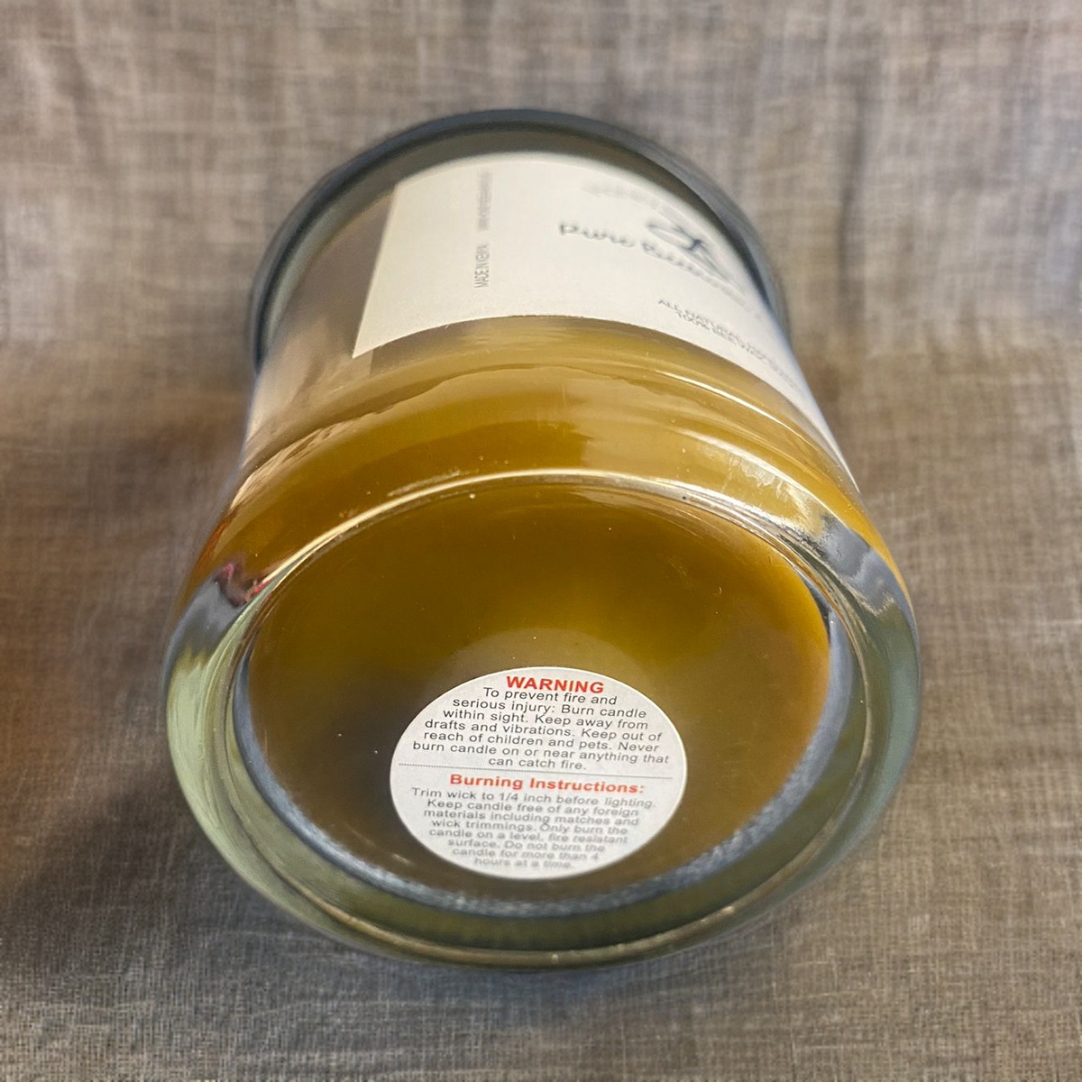 Beeswax Organic Candle Honey Bee Haven