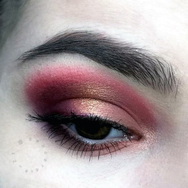 Top 50 Best Red And Brown Eyeshadow Ideas For Women Autumn Makeup
