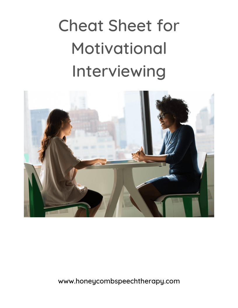 Motivational Interviewing Speech Therapy