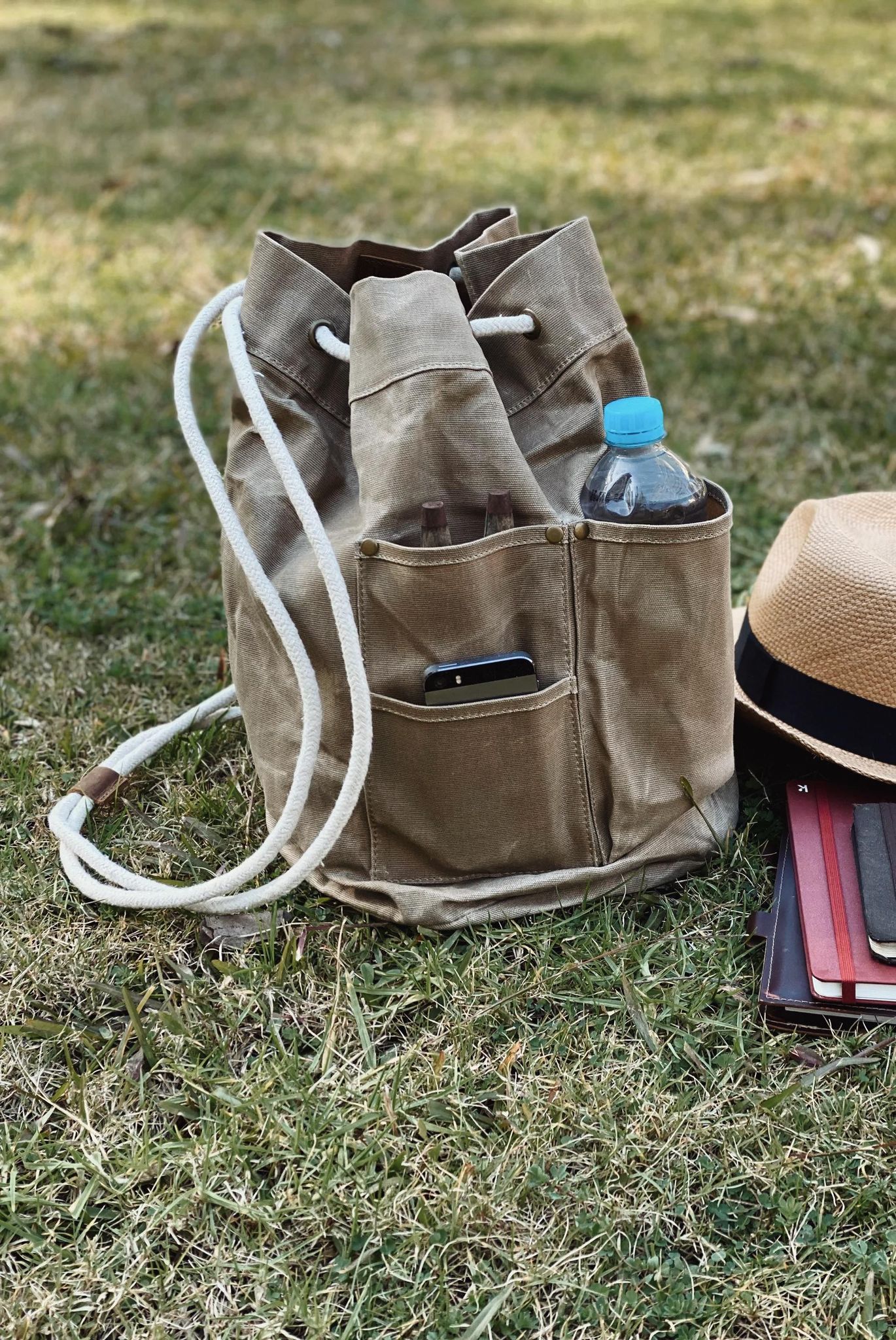 Waxed Canvas Utility Bag Honeysett House