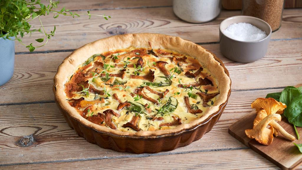 Chicken Pie with Chanterelles recipe & ingredients. How to make Chicken