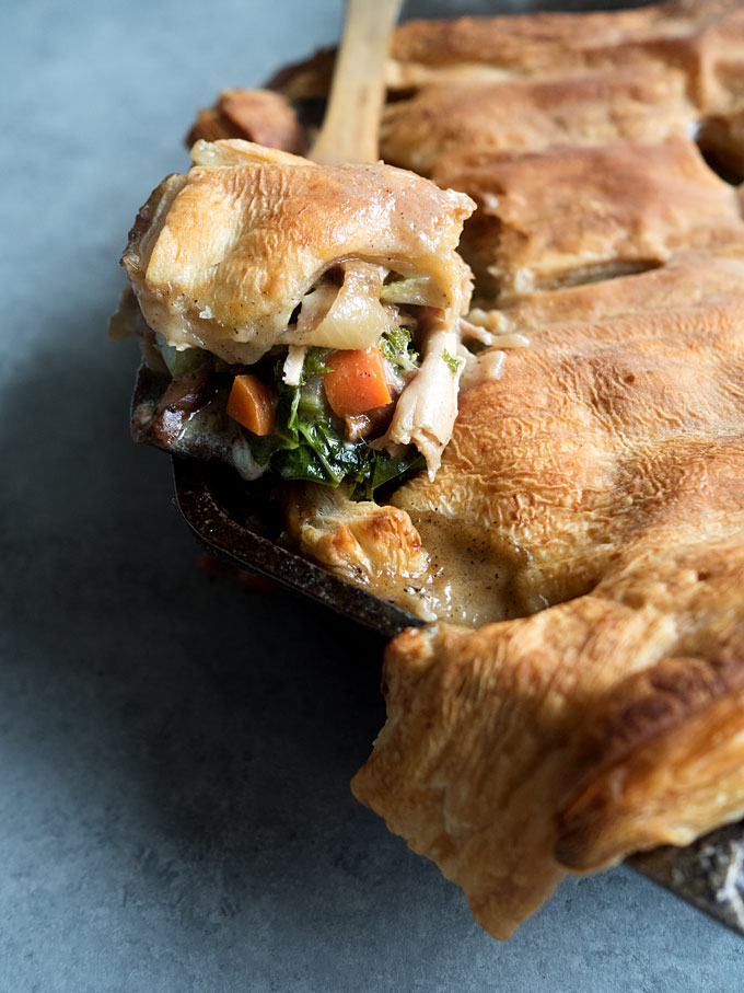 Chicken Pie with Chanterelles recipe & ingredients. How to make Chicken