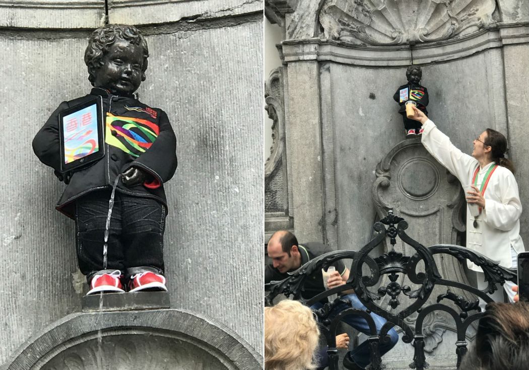 Famous Urinating Statue In Brussels Will Don Hong Kong Costume Again To Celebrate Handover Anniversary - Hong Kong Free Press Hkfp