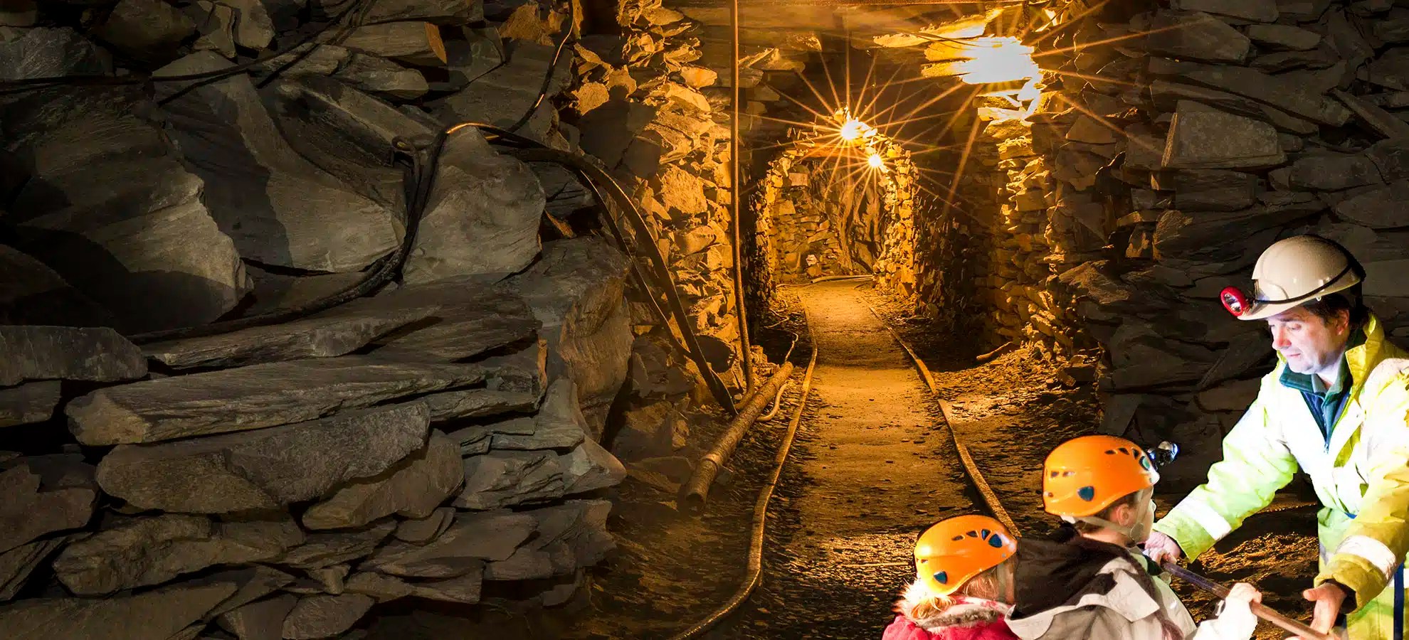 Mine Tours with children Honister