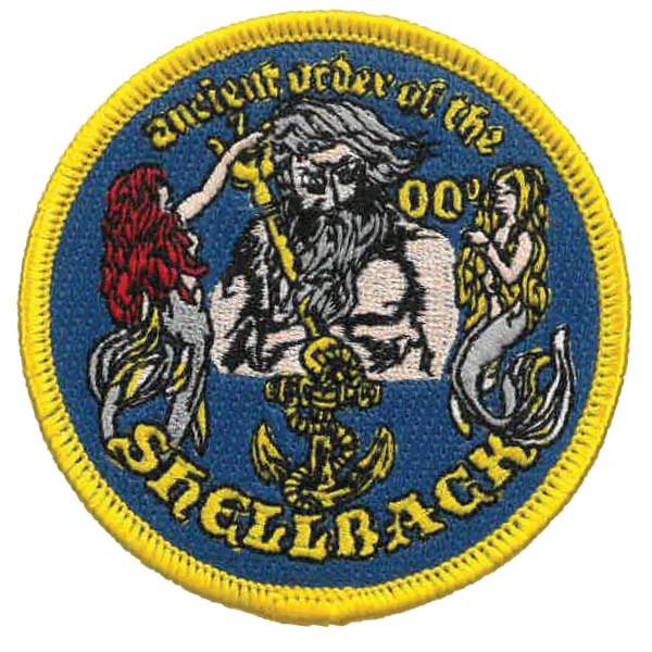U.S. Navy Ancient Order of the Shellback Patch Honor Country