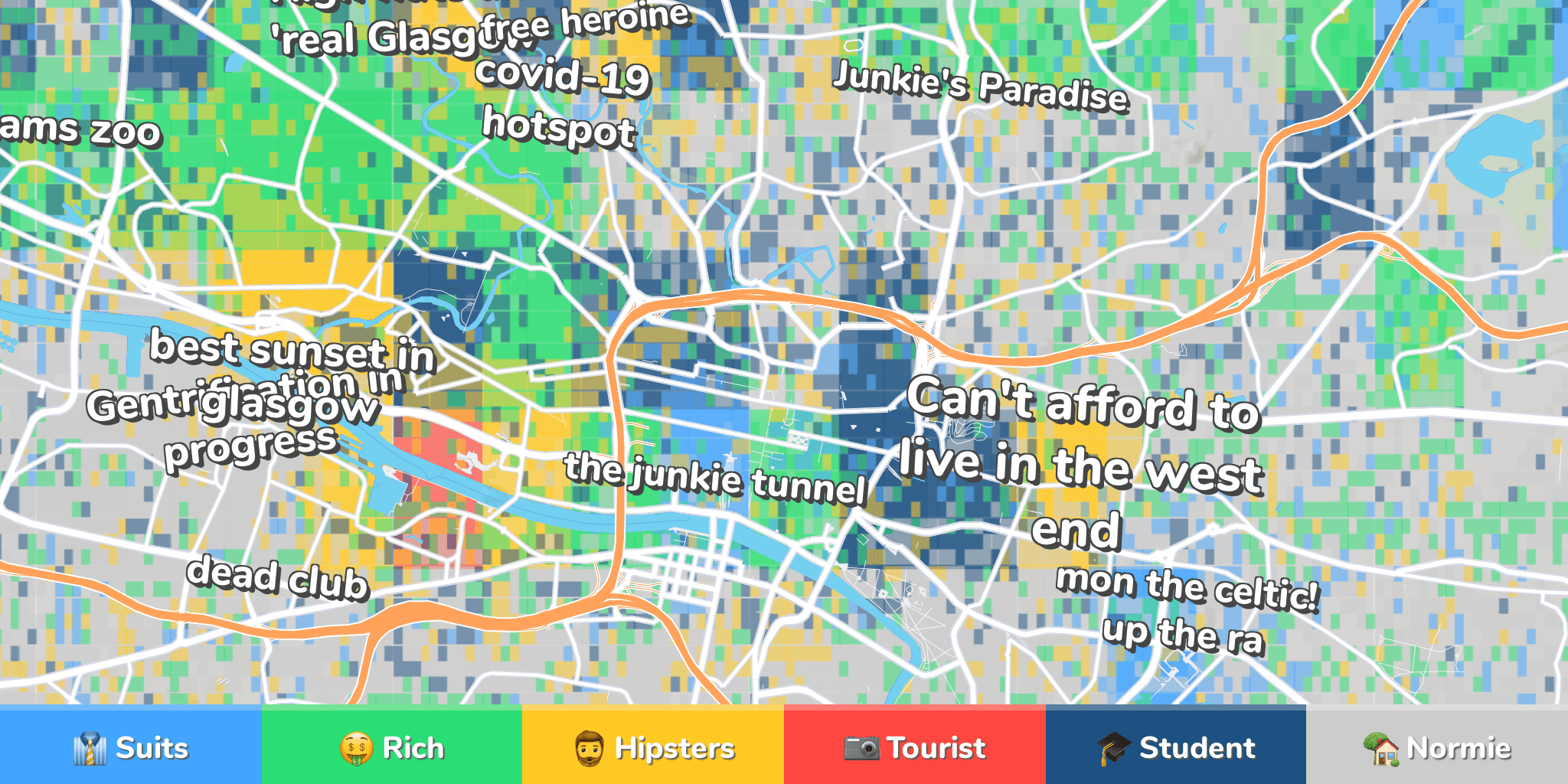 Glasgow Neighborhood Map
