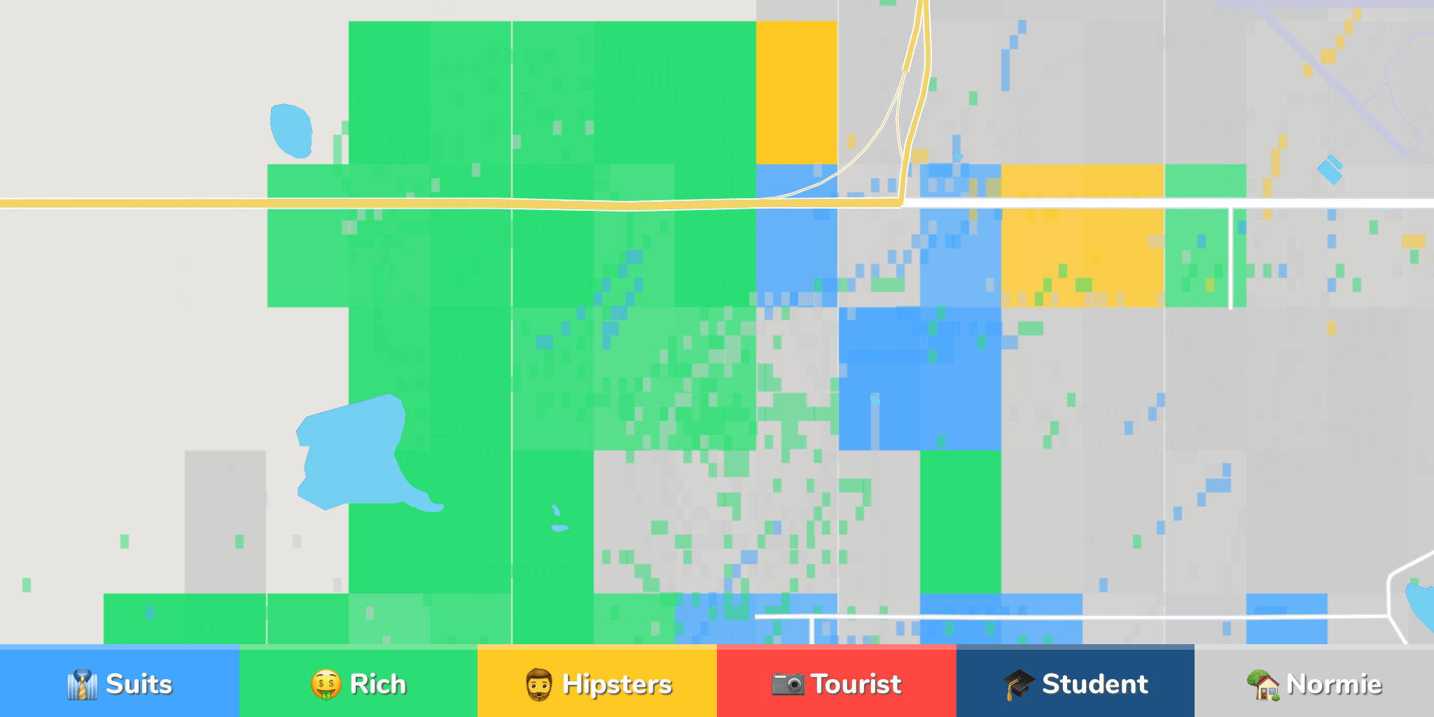 Grande Prairie Neighborhood Map