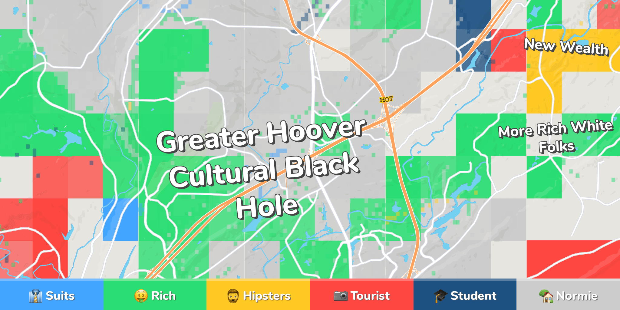 Hoover Neighborhood Map