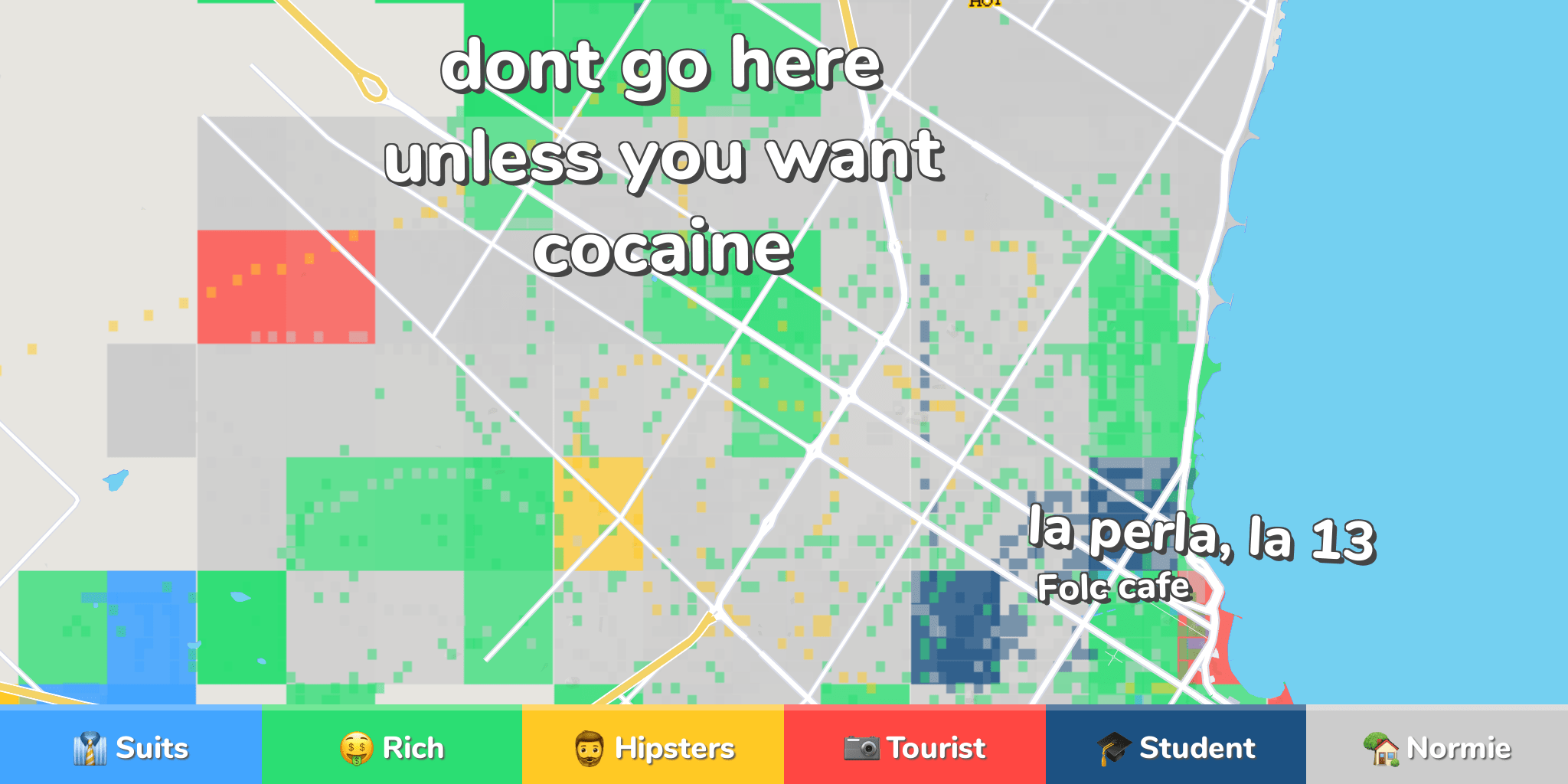 Mar del Plata Neighborhood Map