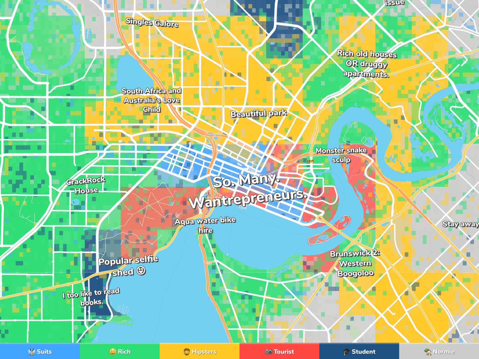 Perth Neighborhood Map