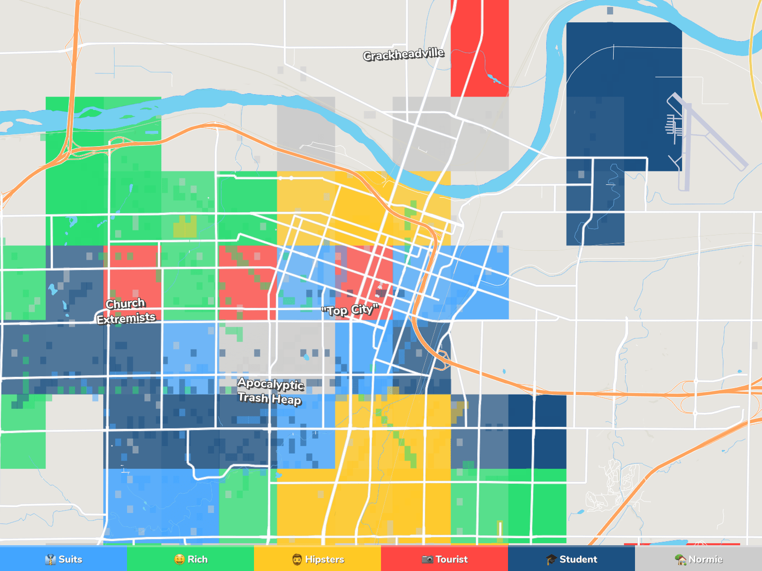 Topeka Neighborhood Map