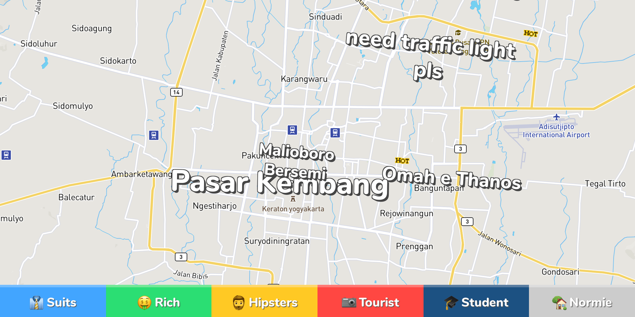 Yogyakarta Neighborhood Map