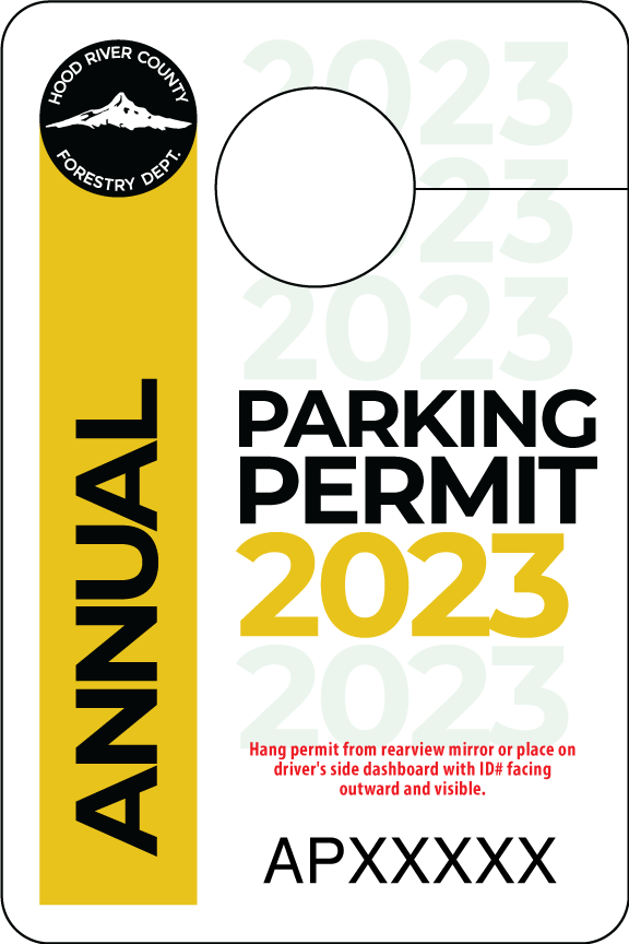 Hood River County Forest Annual Parking Permit Hood River County