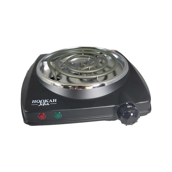 HookahJohn Premium Hookah Coal Coil Burner Stove BLACK Hookah Junkie