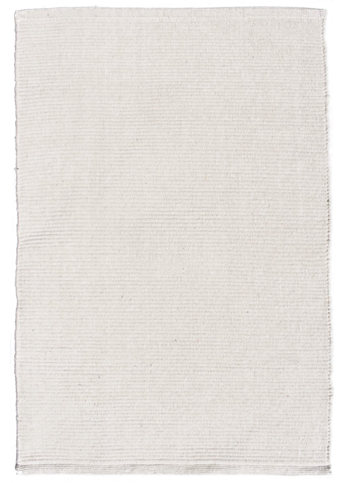 Solid White Flatweave Eco Cotton Rug Hook & Loom