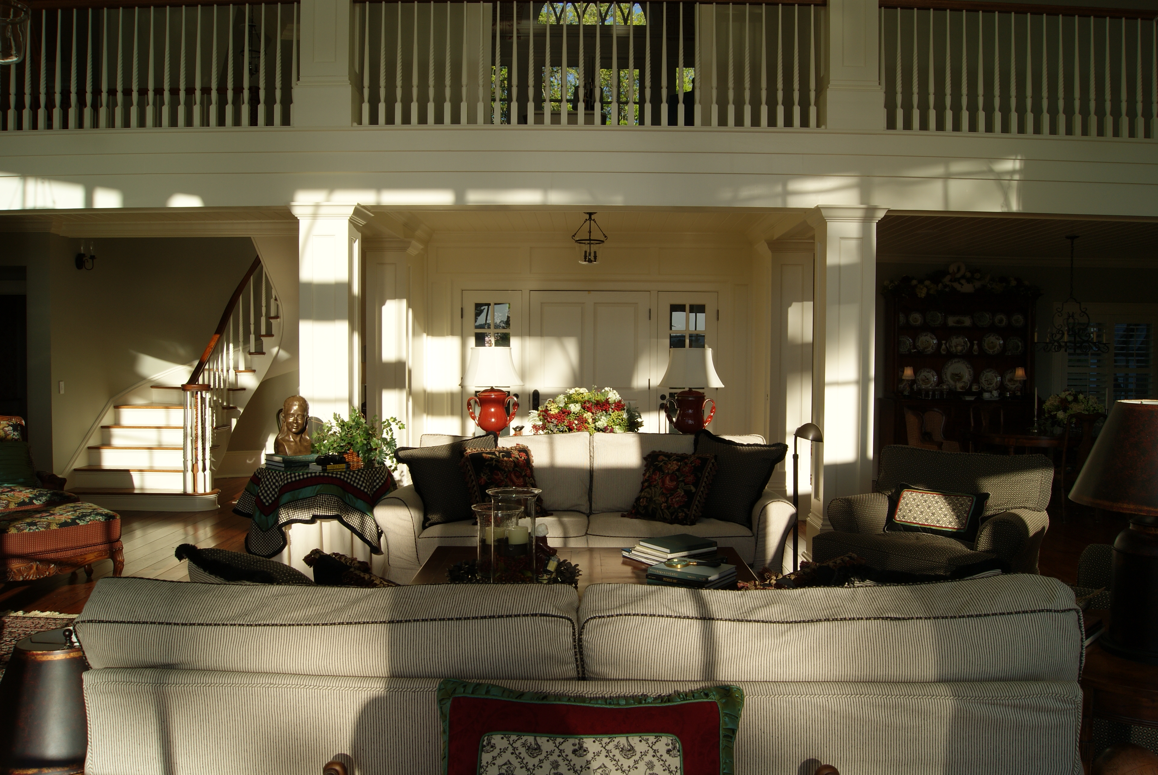 sofas and staircase Hooked on Houses