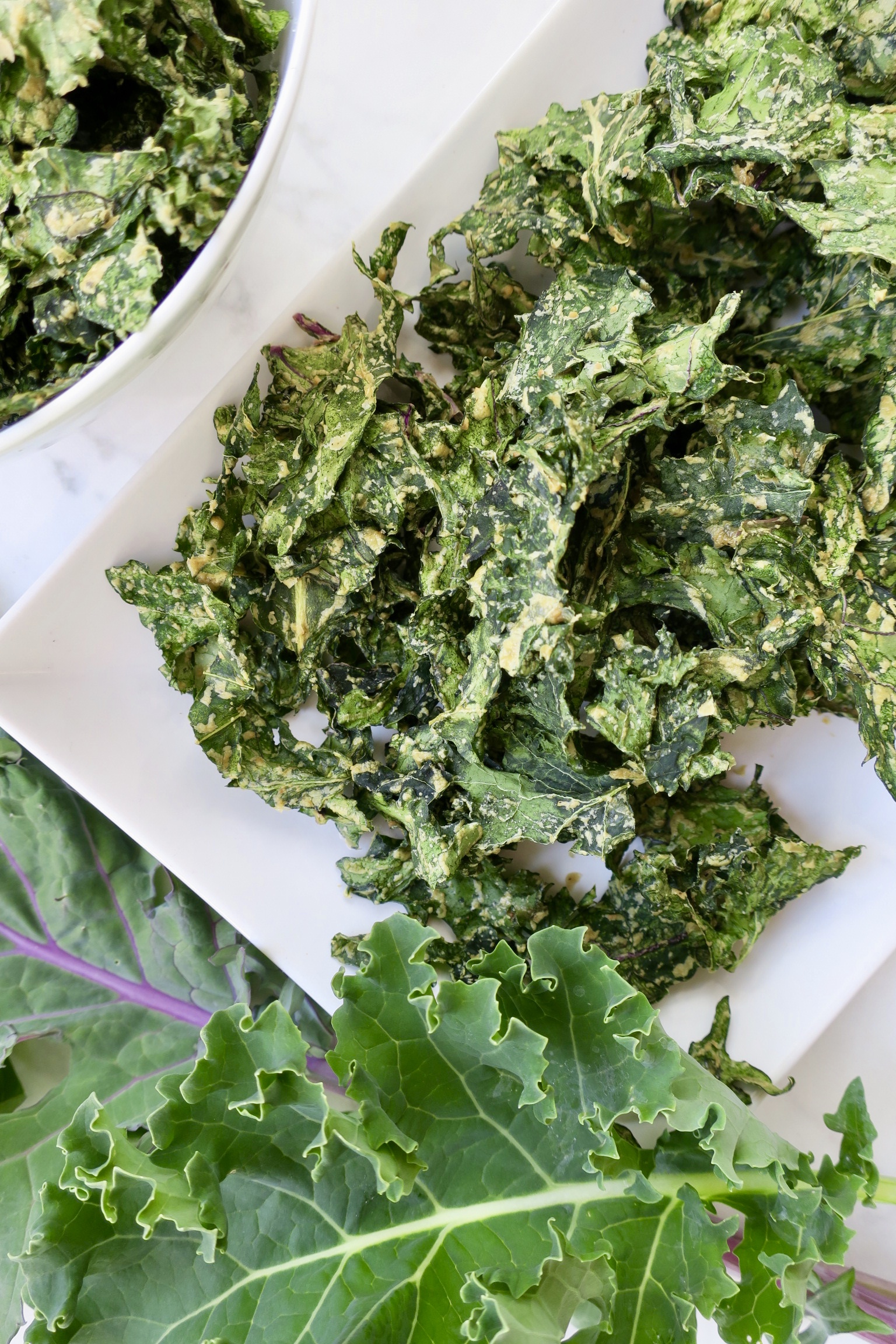 Garlicky Dill Pickle Kale Chips HookedOnPlants