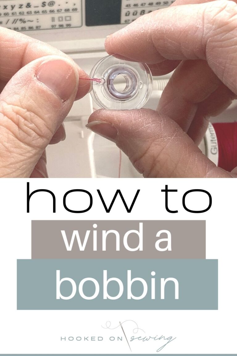 How to Wind a Bobbin - Hooked on Sewing