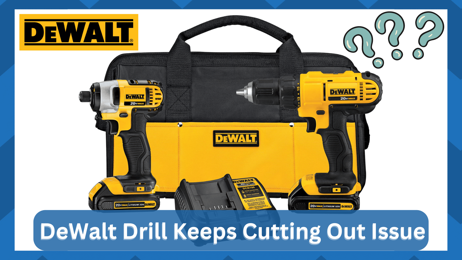 7 Approaches To Get Rid Of DeWalt Drill Keeps Cutting Out Issue HookedOnTool
