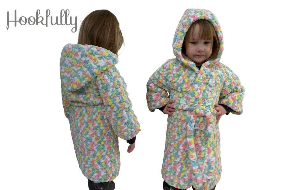 Cuddly Kids Bathrobe Crochet Pattern Free Hookfully
