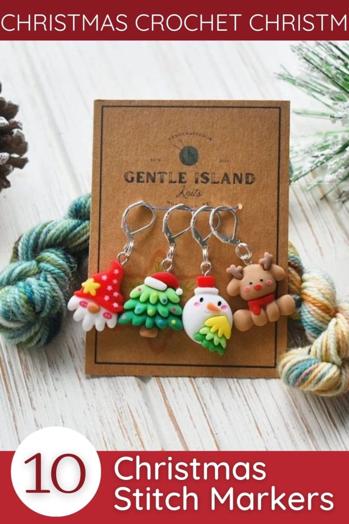 10 Christmas Stitch Markers Hookfully
