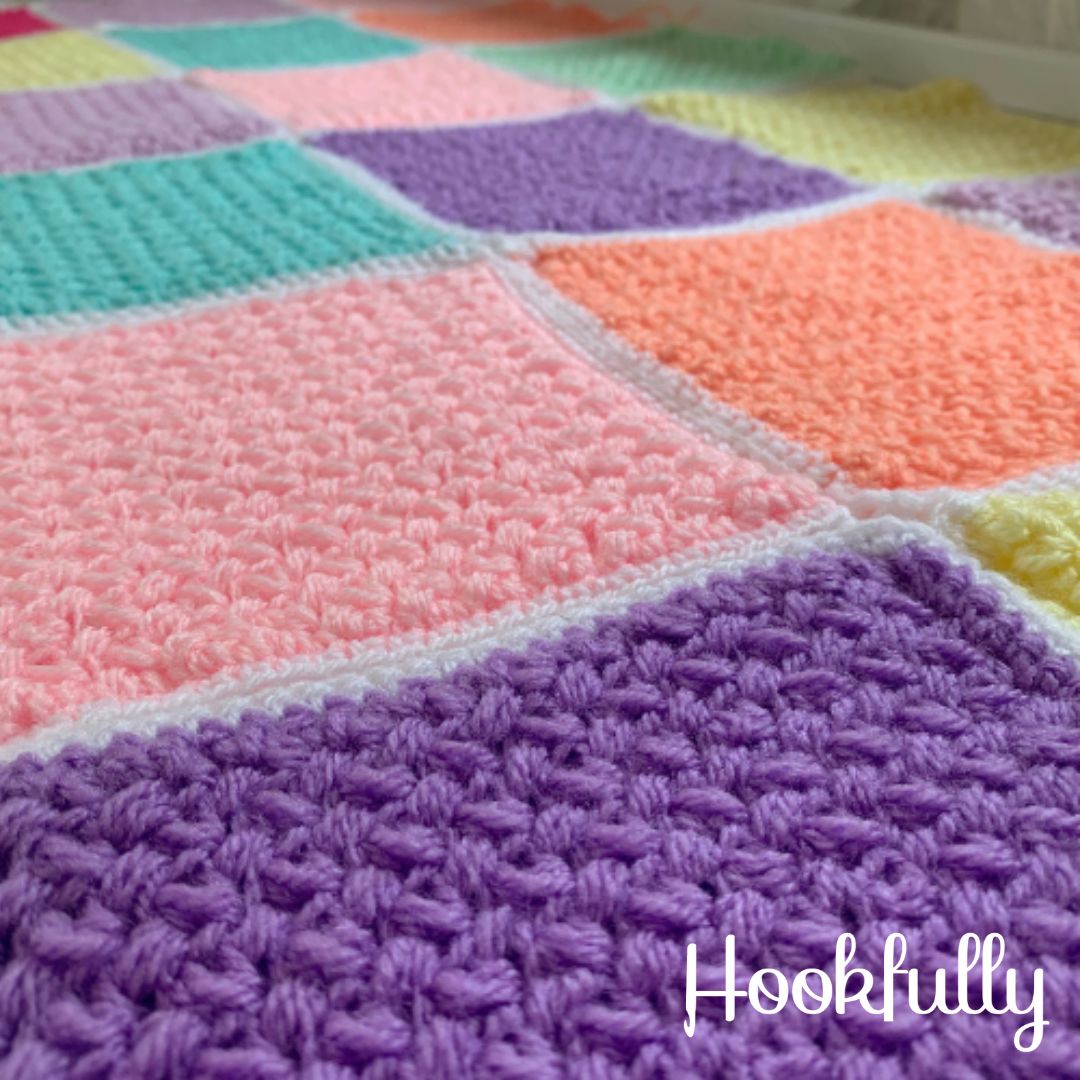 Busy Lizzy’s Patchwork Blanket Crochet Pattern Hookfully