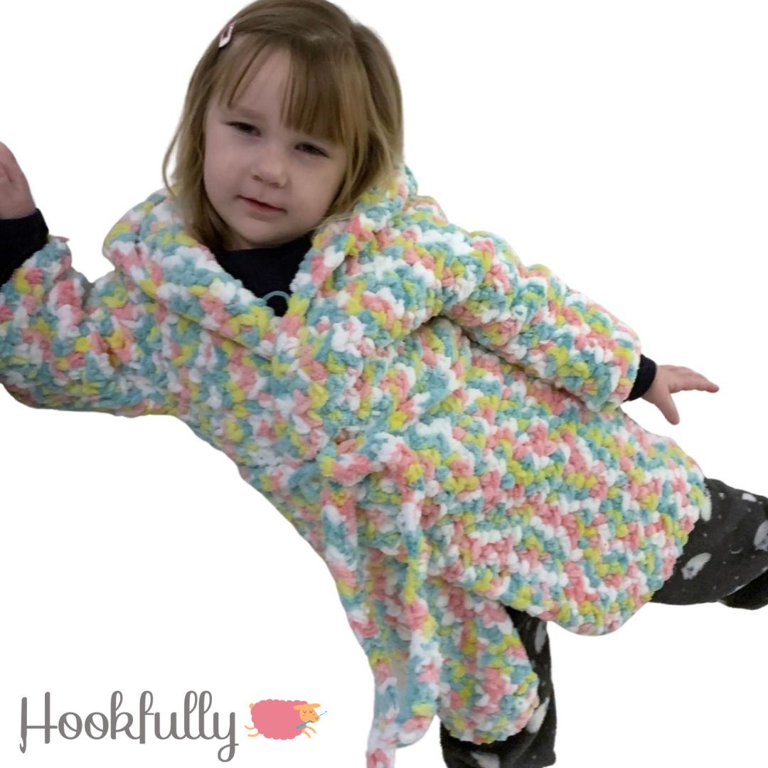 Cuddly Kids Bathrobe Crochet Pattern Hookfully