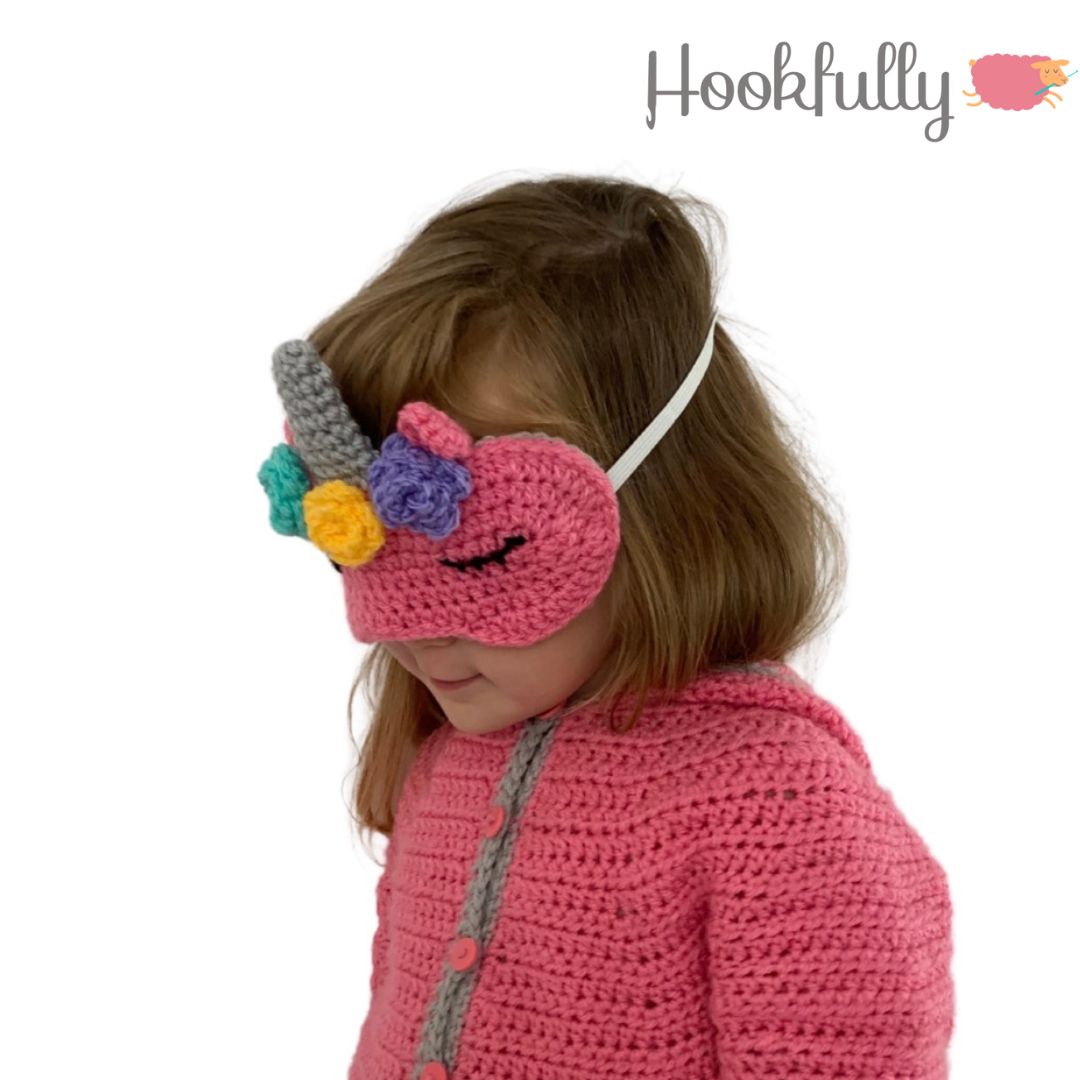 Unicorn Sleep Mask Crochet Pattern Hookfully