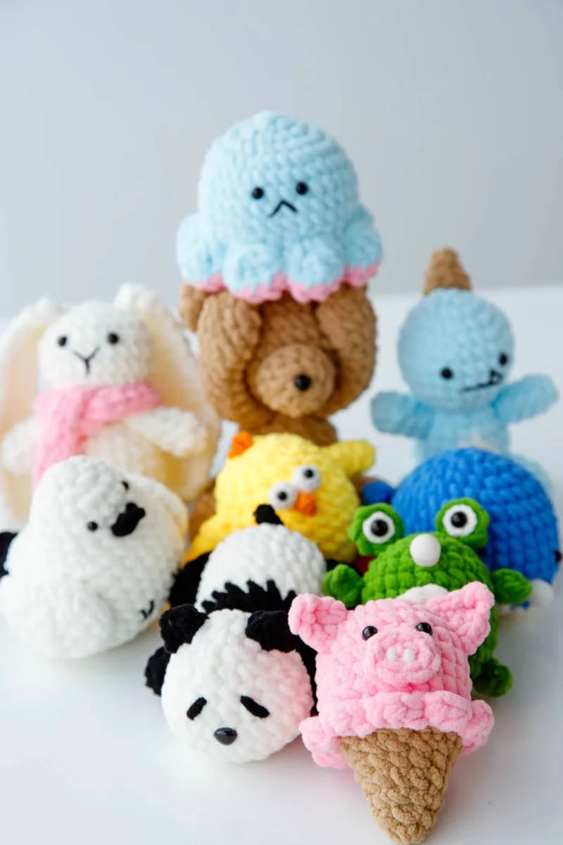 Beginner crochet Animal kits Amigurumi Animal Hookok