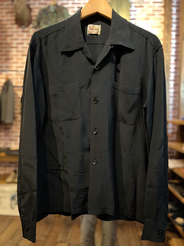 STYLE EYES SE29054 “PLAIN” RAYON BOWLING SHIRT レーヨンシャツ ボーリングシャツ アメカジ