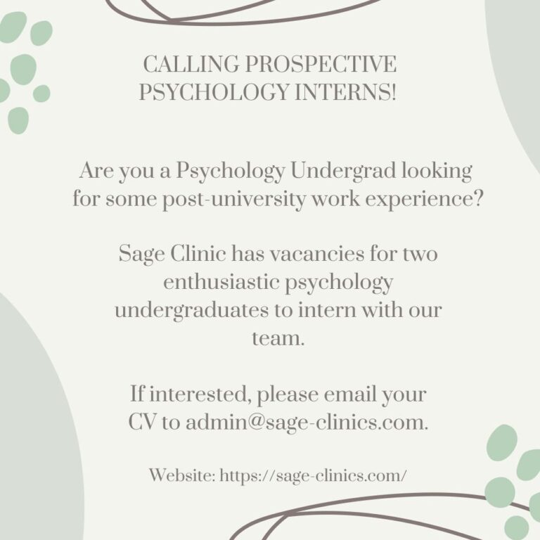 Sage Clinics Psychology Internship Dubai, UAE Find a Therapist
