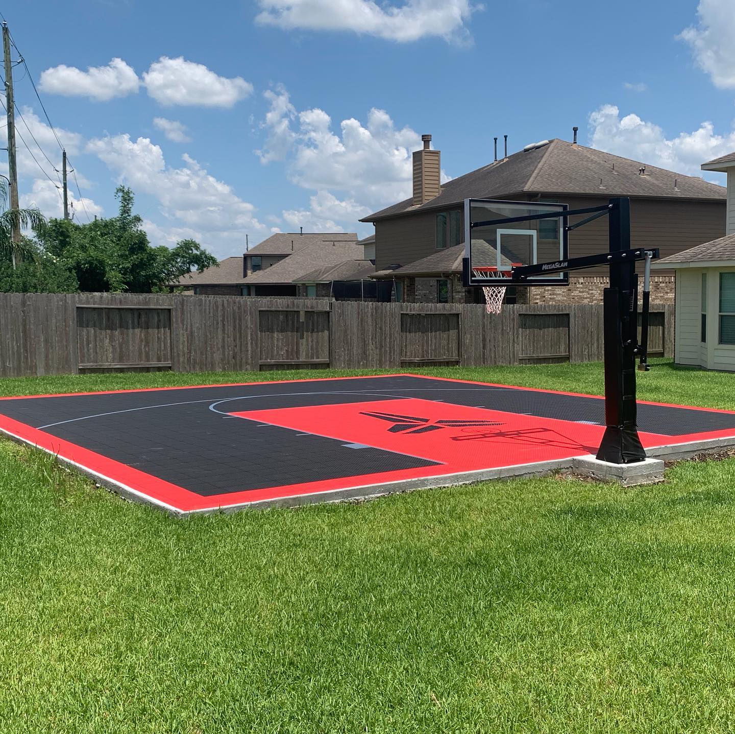 30’ x 30’ Basketball Court Basketball Hoop Pros