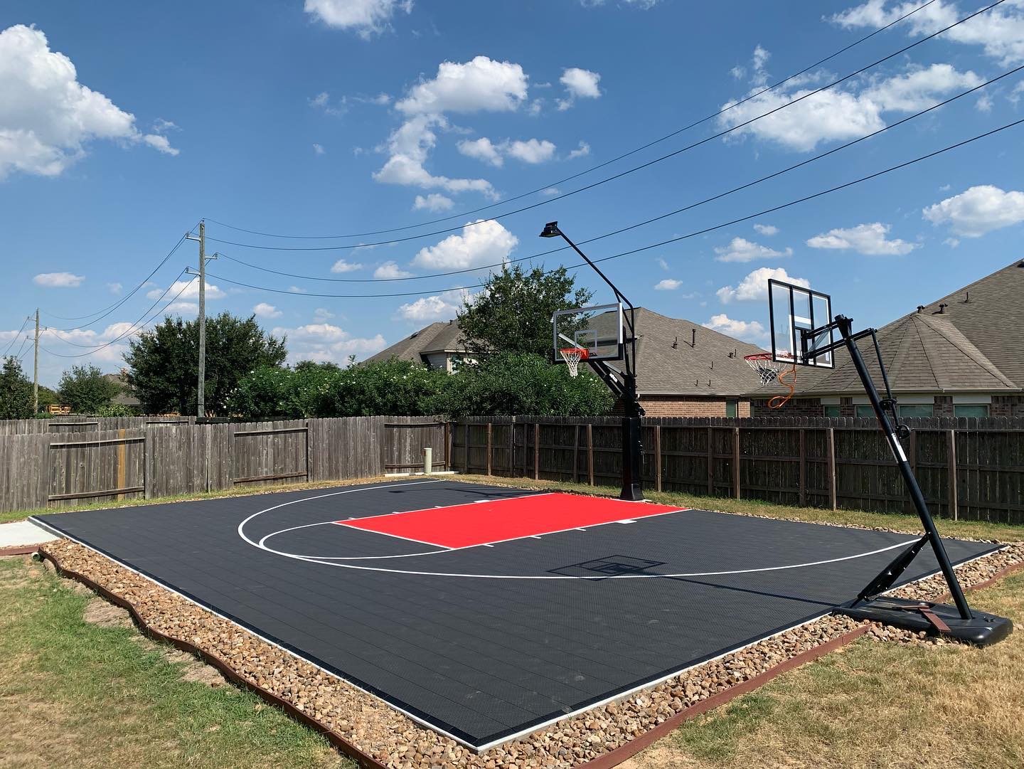 46’ x 30’ Basketball Court Basketball Hoop Pros