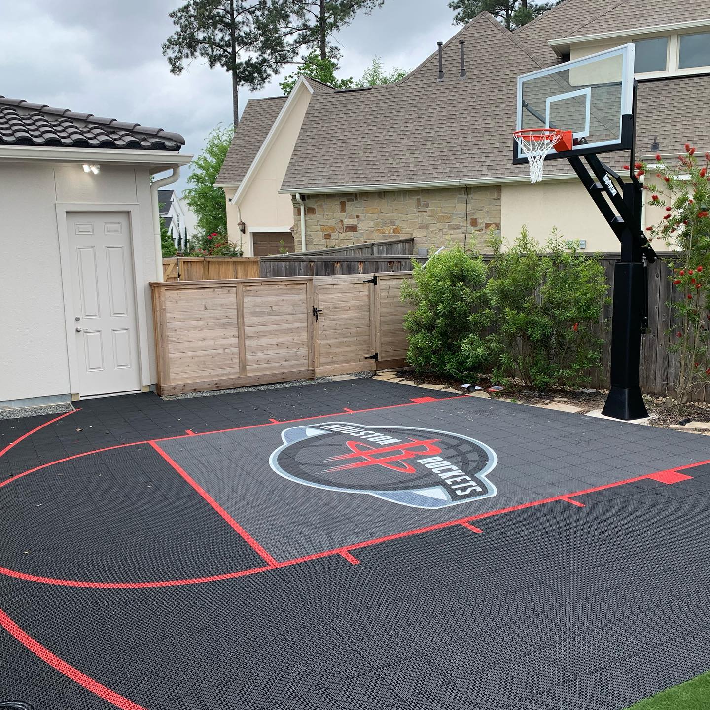 Houston Rockets Custom Basketball Court Basketball Hoop Pros