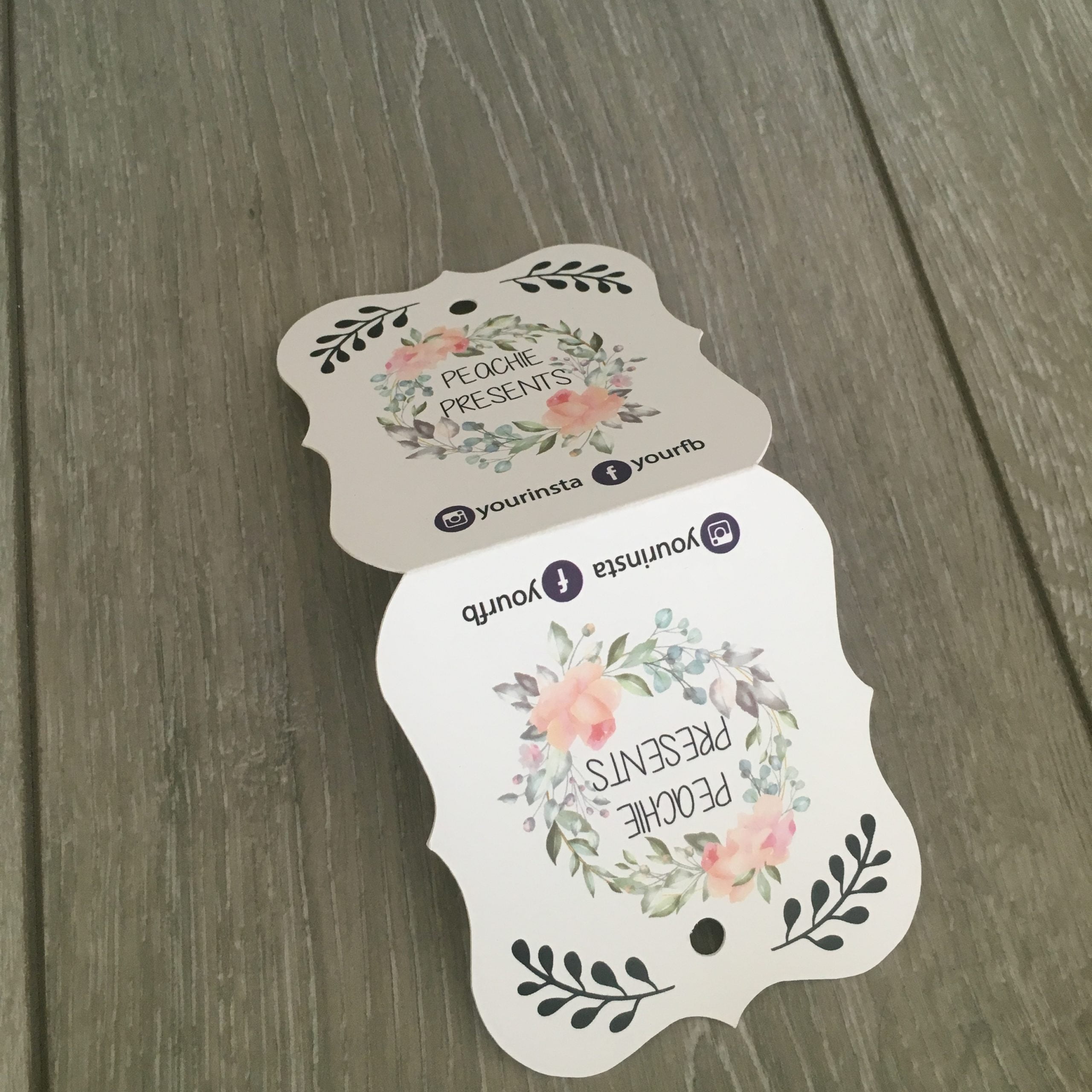 Jewellery / Necklace / Bracelet Elaborate Hanging Display Card Hoopsy