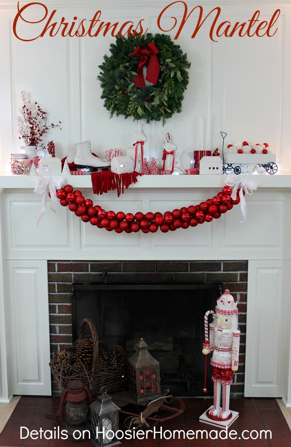 Christmas Mantel Homemade Holiday Inspiration Hoosier Homemade