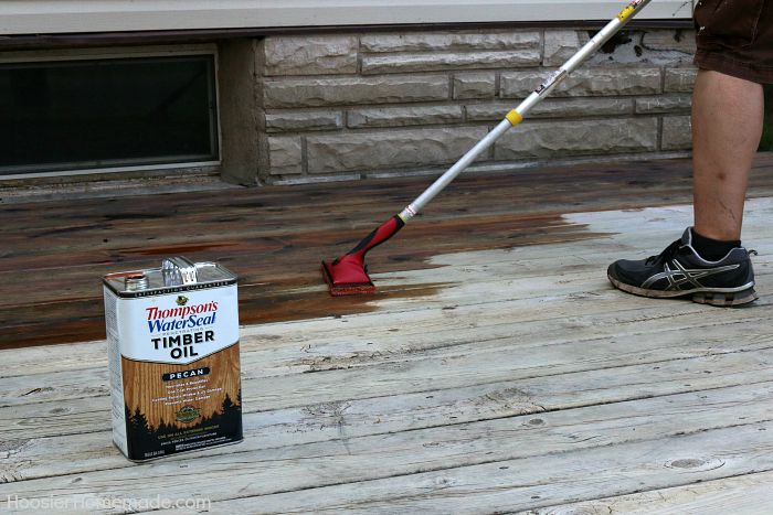 How to Clean, Prepare and Stain your Deck Hoosier Homemade