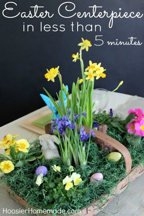 5 Minute Easter Centerpiece Spring Inspiration Hoosier