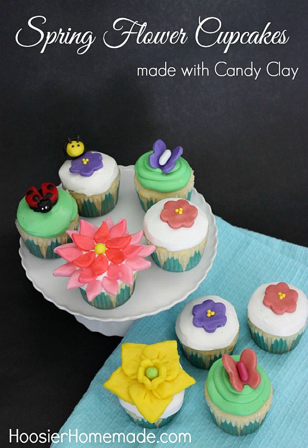 Spring Flower Cupcakes Hoosier Homemade