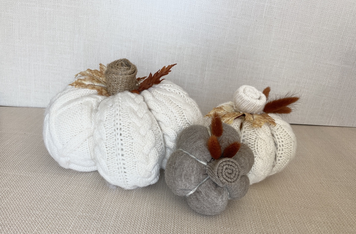DIY Sweater Pumpkins Easy Tutorial